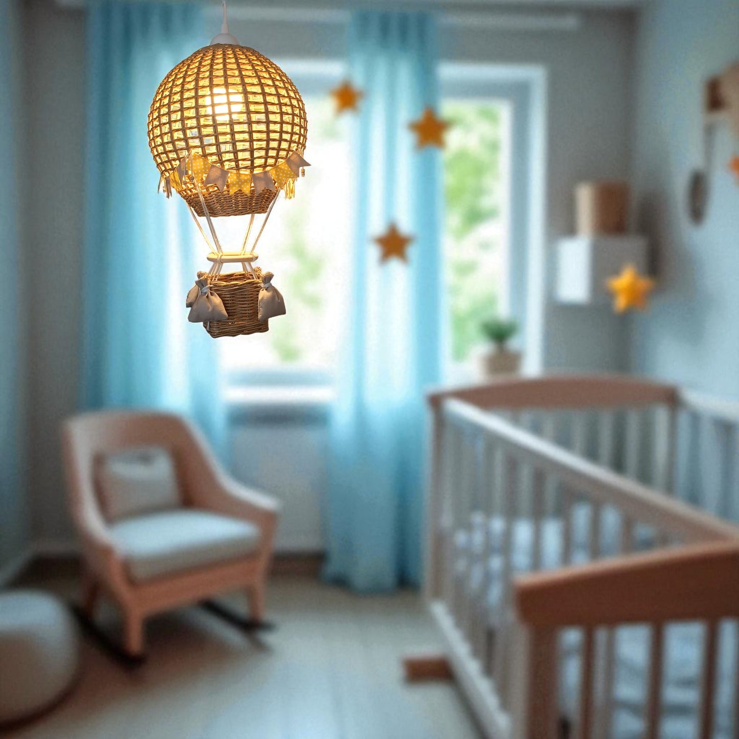 Lampa sufitowa, abażur do pokoju dziecka